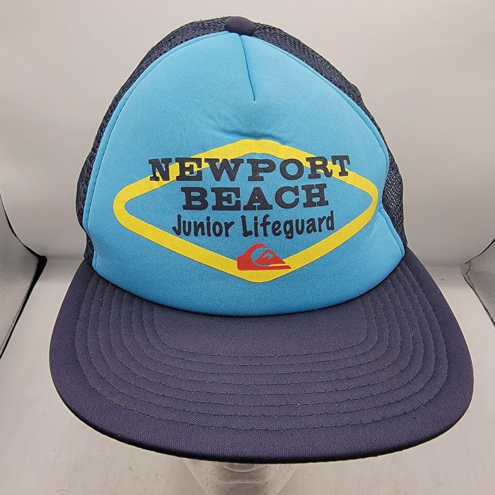 Quicksilver Newport Beach Junior Lifeguard Trucker Hat Cap SnapBack Adjustable